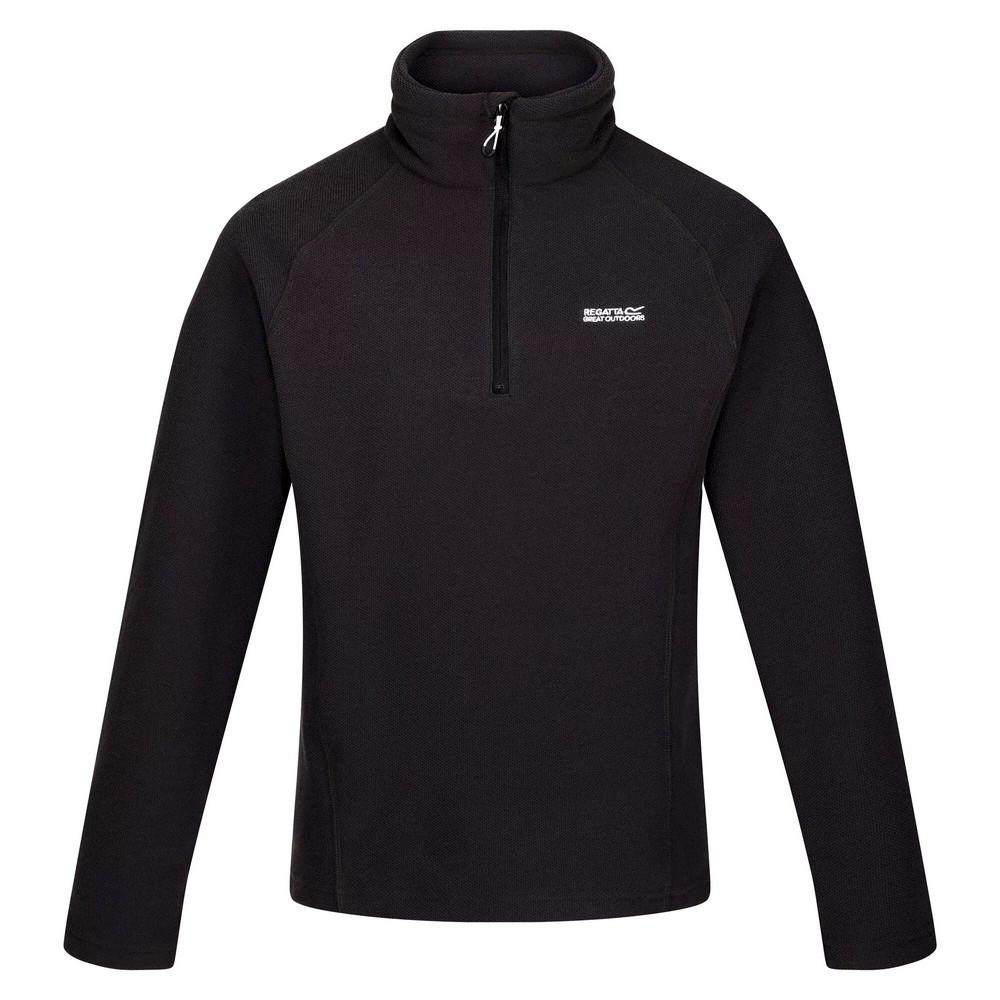 Image of Great Outdoors Fleecetop Kenger Mit Reißverschluss Bis Zur Brust Herren Schwarz XL