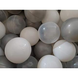 Activity-board  bällebad 24-100 Stück Bällebad Bälle 6cm Grau-Mix 