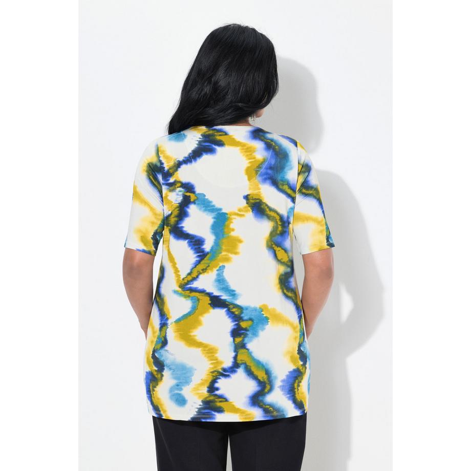 Ulla Popken Maglia Classica Girocollo Mezza Manica Slinky  