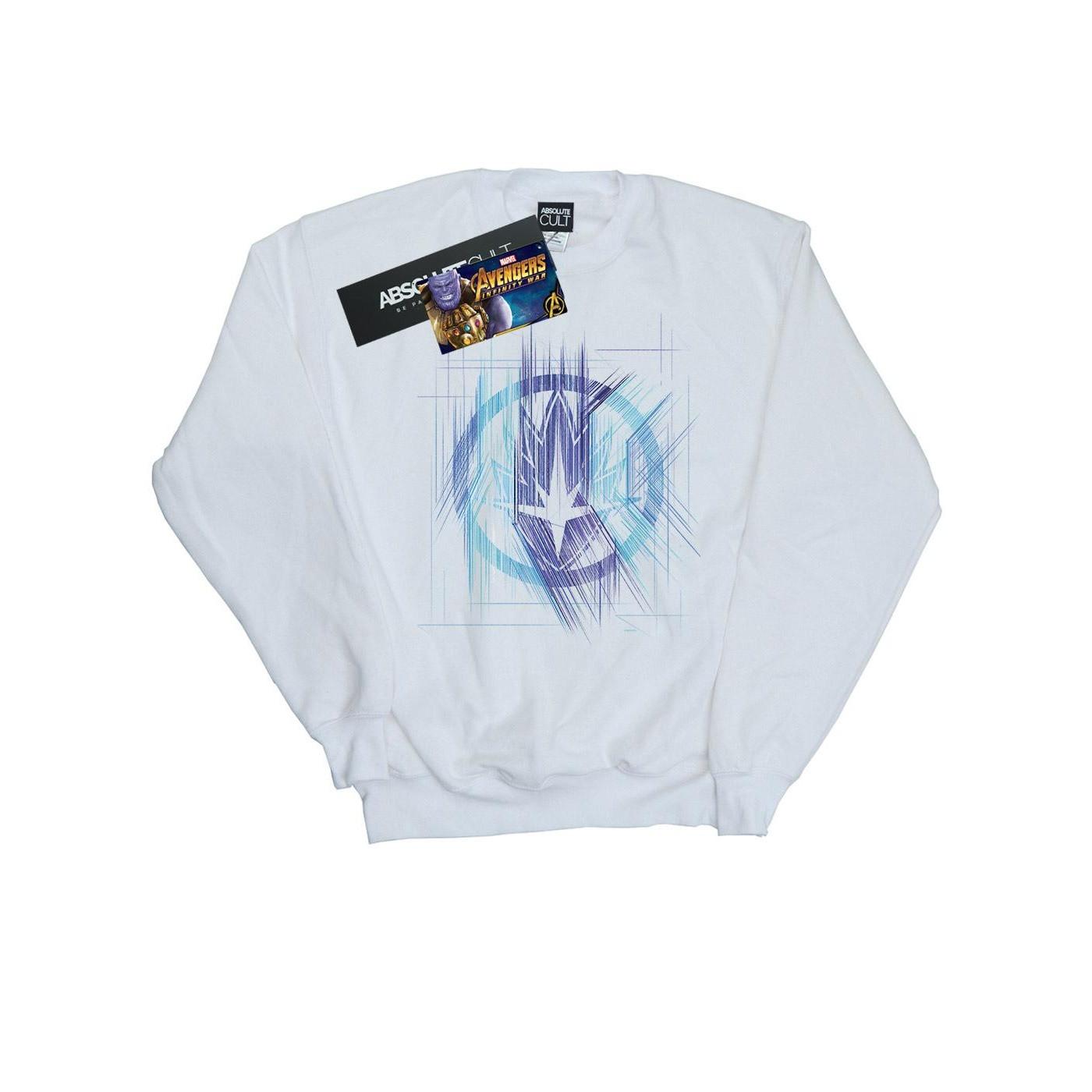 Image of Avengers Infinity War Guardian Lines Sweatshirt Mädchen Weiss 116