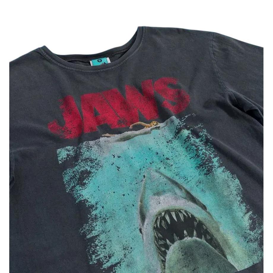 Jaws T-Shirtkleid, Gewaschen  