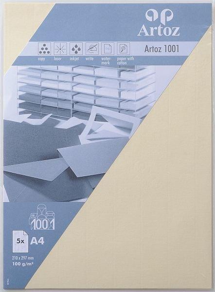 Artoz ARTOZ Papier 1001 A4 107796142 100g, chamois 5 Blatt  