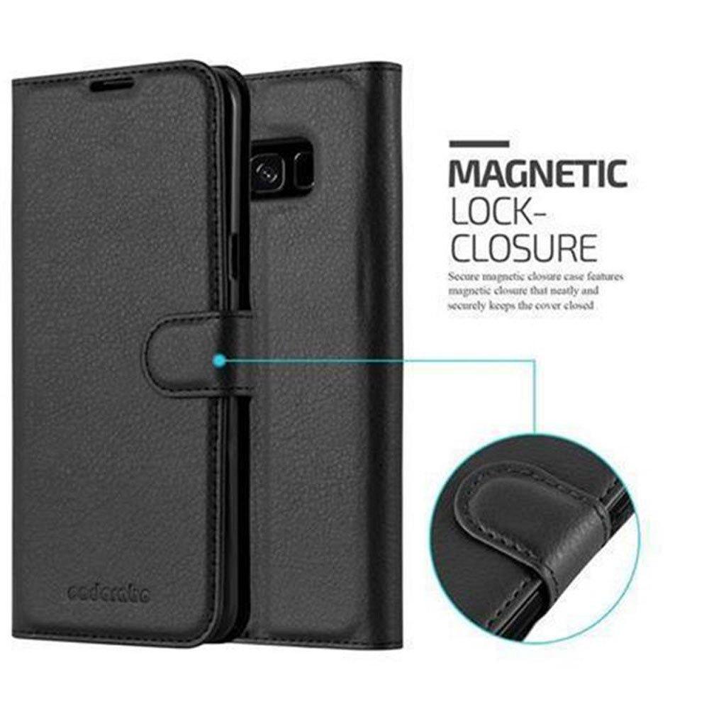 Cadorabo  Housse compatible avec Samsung Galaxy S8 - Coque de protection avec fermeture magnétique, fonction de support et compartiment pour carte 