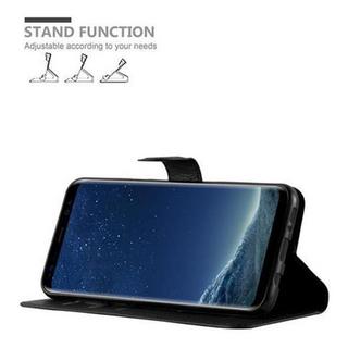 Cadorabo  Housse compatible avec Samsung Galaxy S8 - Coque de protection avec fermeture magnétique, fonction de support et compartiment pour carte 