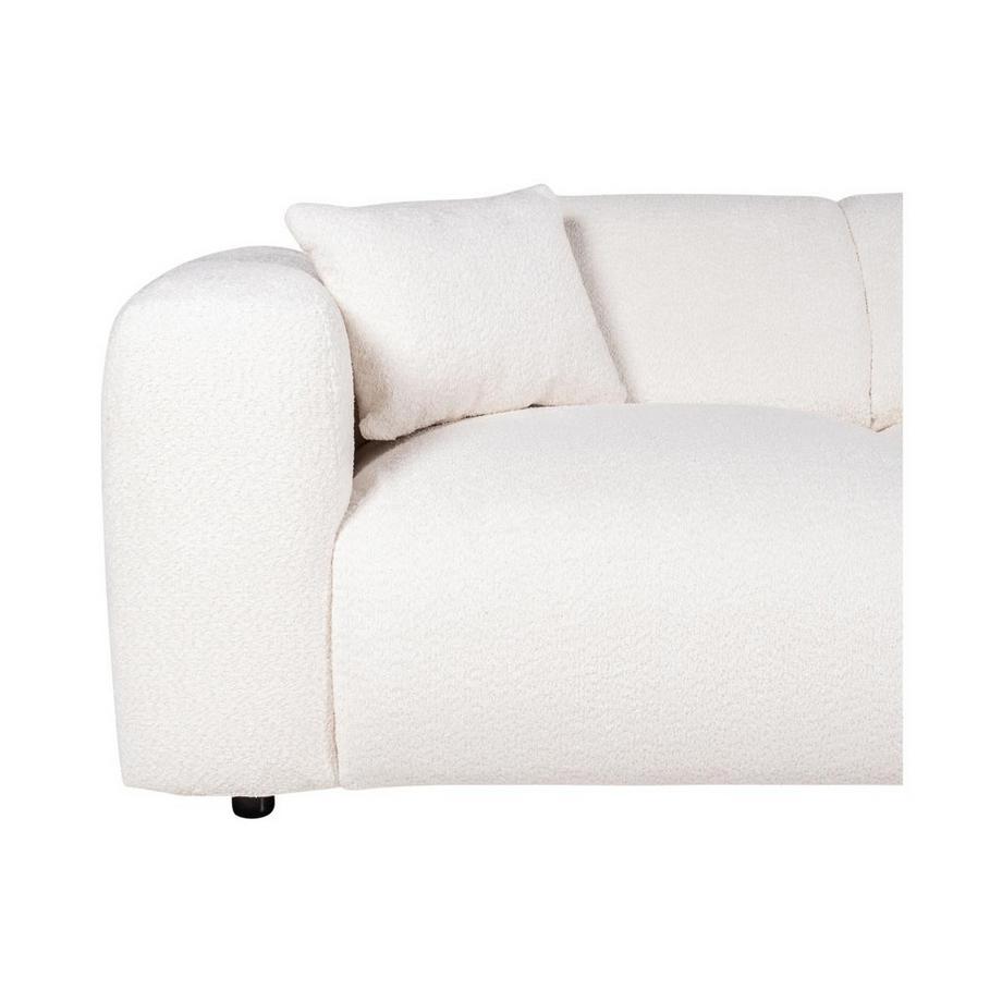 Maison Céphy Großes Ecksofa - Ecke rechts - Bouclé-Stoff - Weiß - POGNI von Maison Céphy  