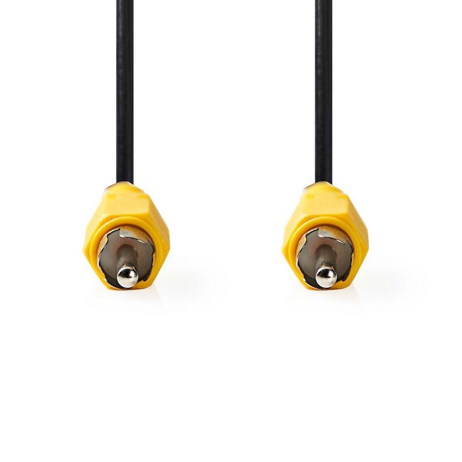Nedis  Cavo video composito | RCA maschio | RCA maschio | Nichelato | 480p | 10,0 m | Rotondo | PVC | Nero | Etichetta 