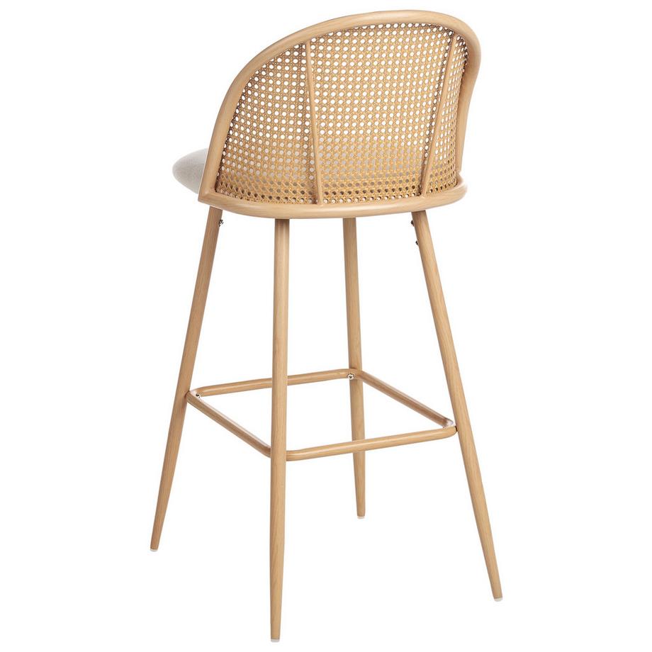 Beliani Lot de 2 chaises de bar en Métal  CORNELL  