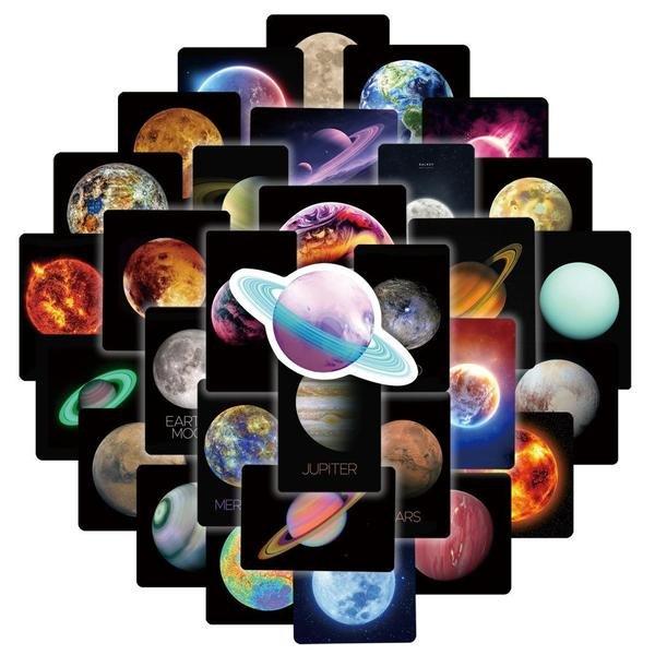 Image of Packung Aufkleber - Planeten Packung Aufkleber - Planeten