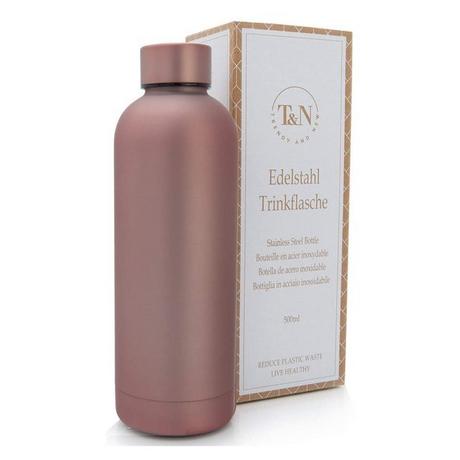 T&N  Edelstahl Trinkflasche (Roségold Matt, 0.5 l) 