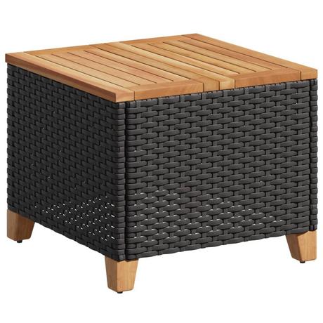 VidaXL Table de jardin rotin synthétique  