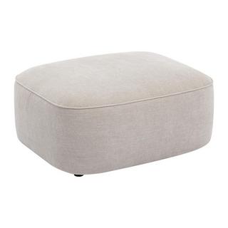 Vente-unique Ecksofa & Hocker - Ecke rechts - Strukturstoff - Beige - POMIANGO  