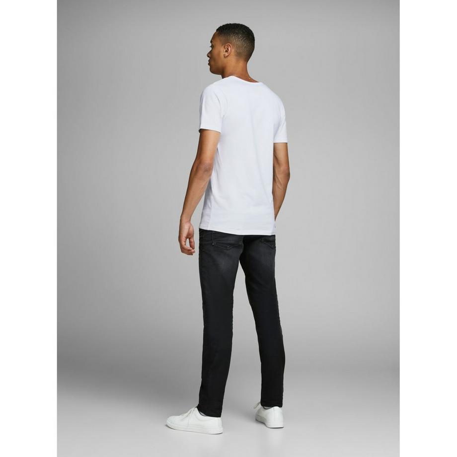 JACK & JONES V-Ausschnitt Kurzarm T-Shirt Regular Fit  
