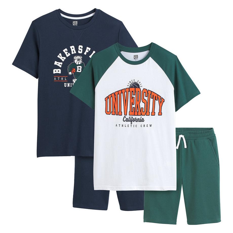 Kurzpyjama-Set aus Baumwolle