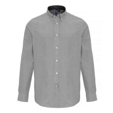 PREMIER Gestreiftes Langarm Button Down Hemd  