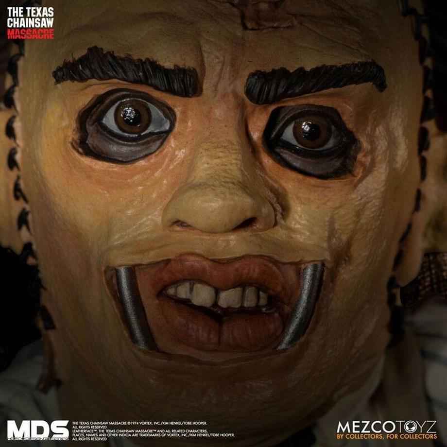 Mezco Toys  Massacre à la tronçonneuse MDS Leatherface 1974 figurine 15cm 