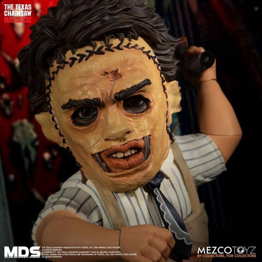 Mezco Toys  Massacre à la tronçonneuse MDS Leatherface 1974 figurine 15cm 