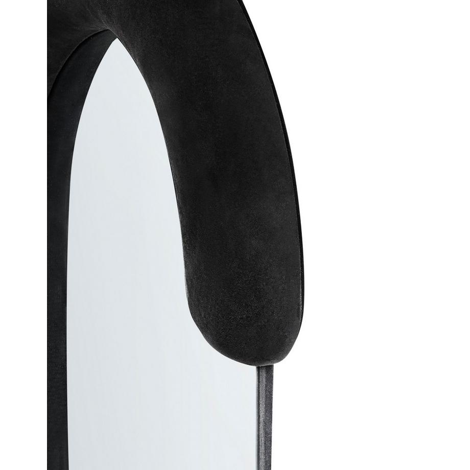 Beliani Wandspiegel aus Samtstoff Modern LOCHES  