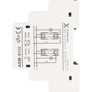 Zamel  Relè temporizzatore luci scale Guida DIN 12 V, 24 V, 230 V 