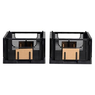 SCHOU Boîte de rangement DELUXE pliable, plastique recyclé, M pour 2  