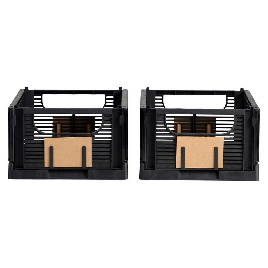 SCHOU Boîte de rangement DELUXE pliable, plastique recyclé, M pour 2  