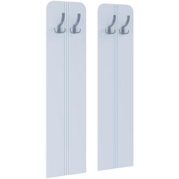 Holz Garderoben-Set | Dielenmöbel | Maße pro Paneel: H. 110 x B. 27 x T. 2 cm | je Paneel 2 Haken - Balia