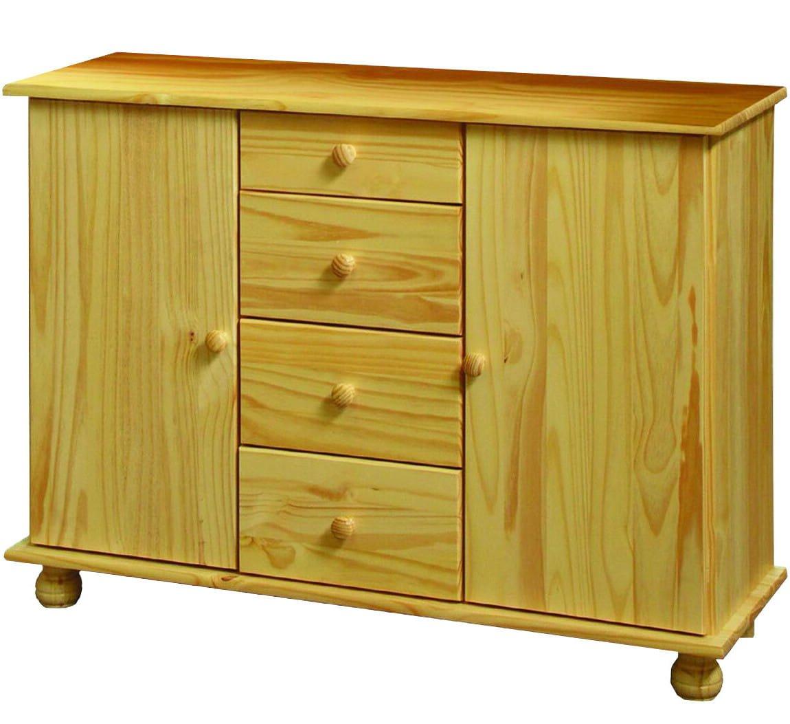 Image of Kommode Kiefer massiv natur 119x38x81 Kommode Kiefer massiv natur 119x38x81