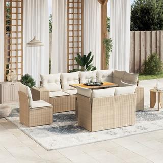 VidaXL set divano da giardino Polirattan  