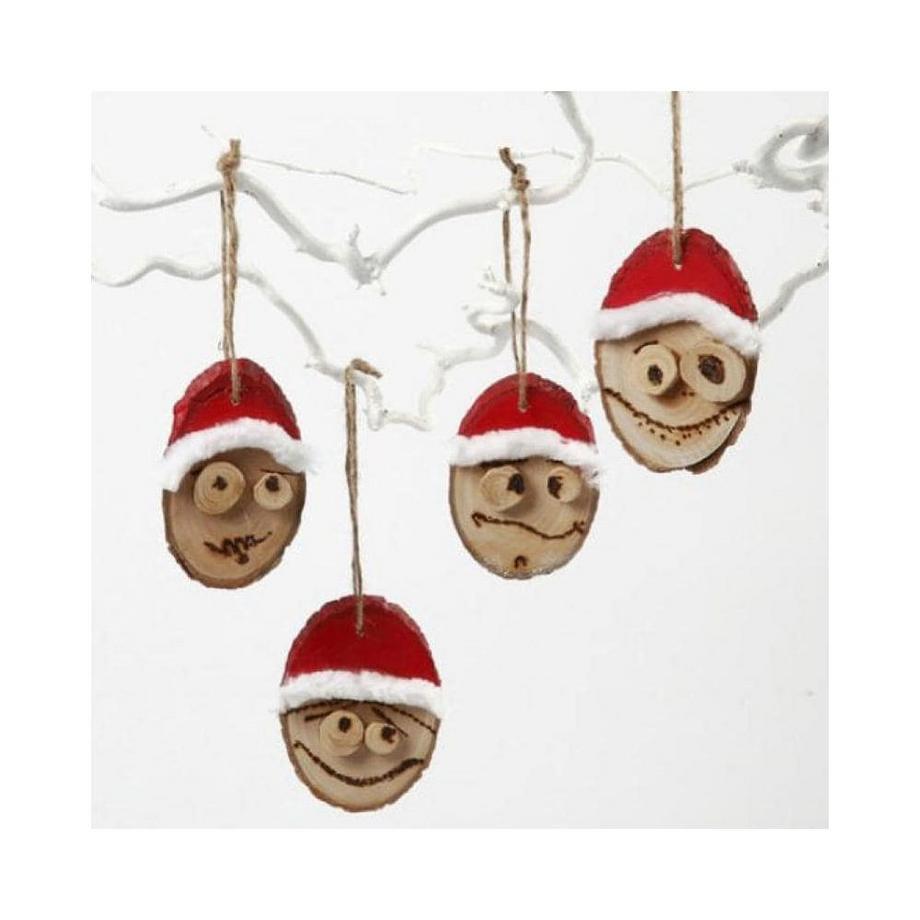 Creativ Company  Holzscheiben mit Baumrinde 