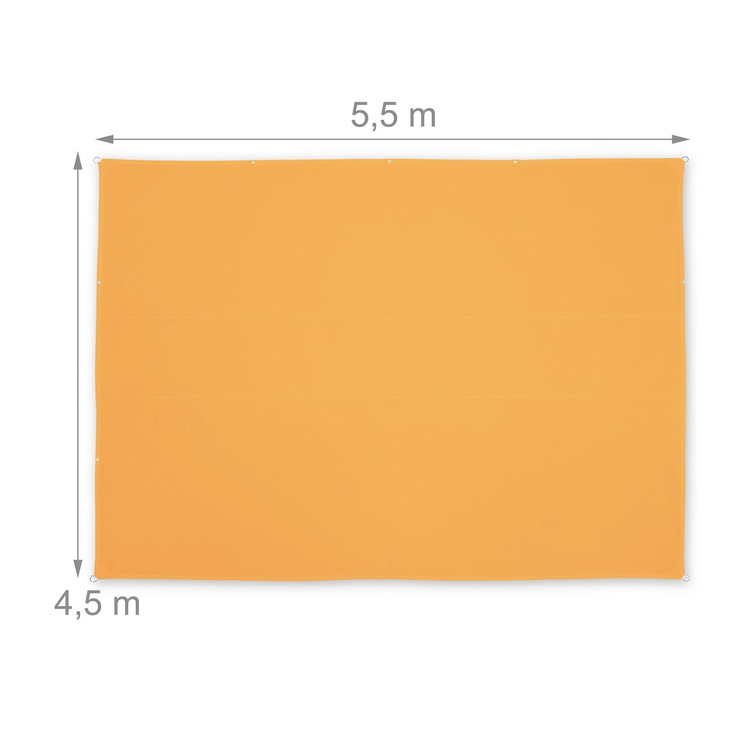 B2X Voile d'ombrage rectangulaire jaune  