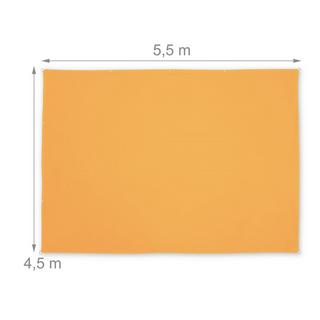 B2X Voile d'ombrage rectangulaire jaune  