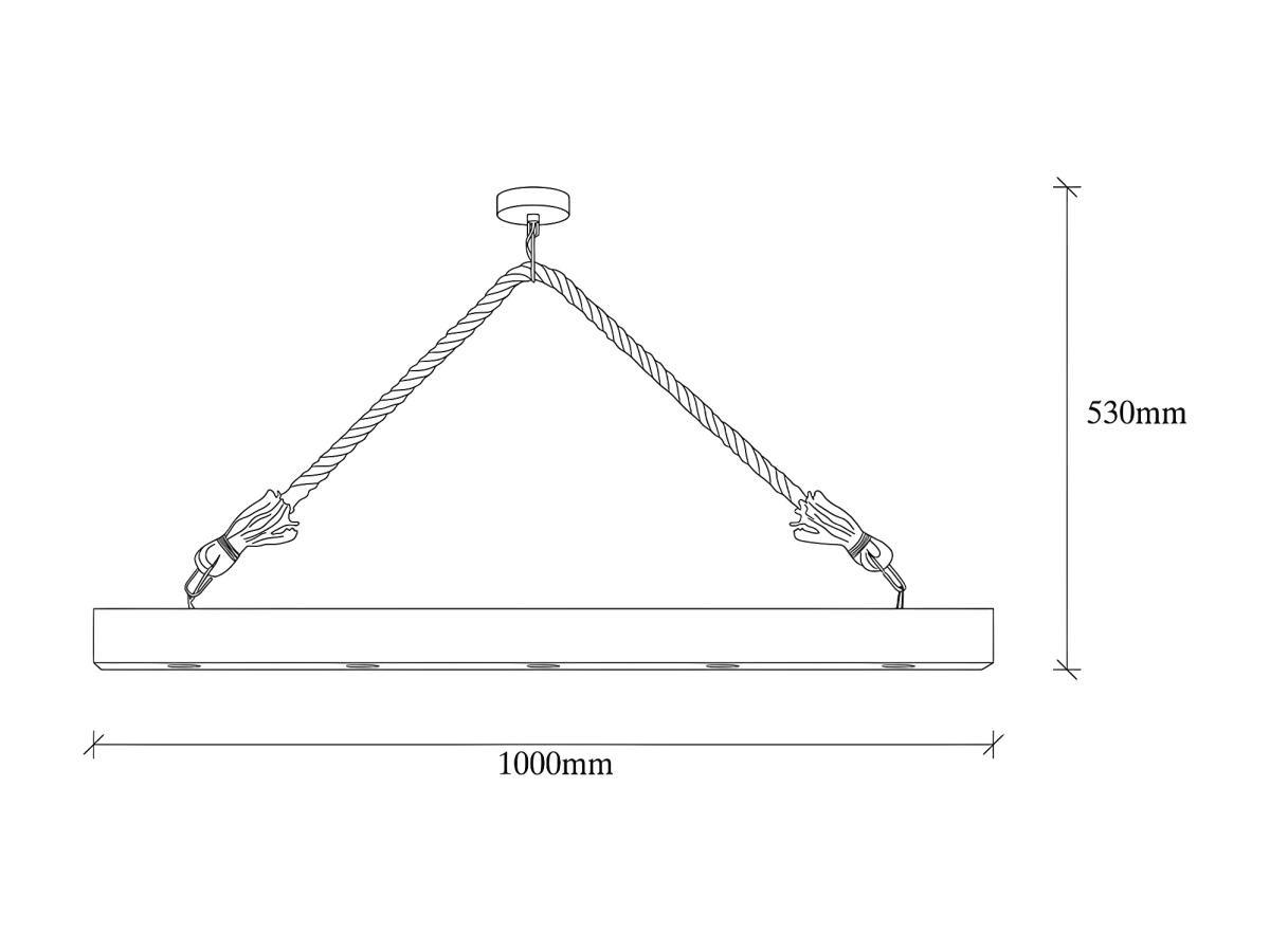 OZAIA Deckenleuchte EREBOS Holz 100 Naturfarben  