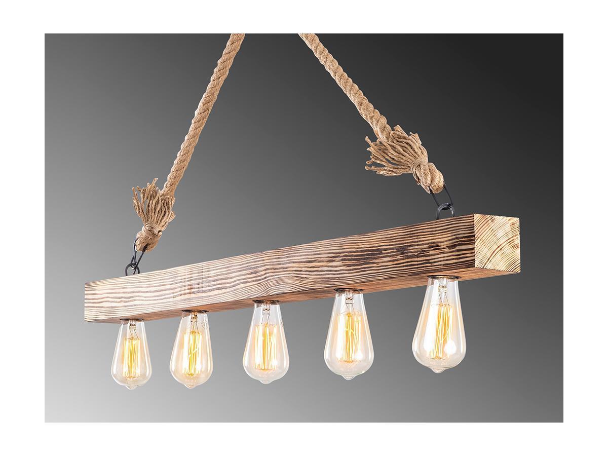 OZAIA Deckenleuchte EREBOS Holz 100 Naturfarben  