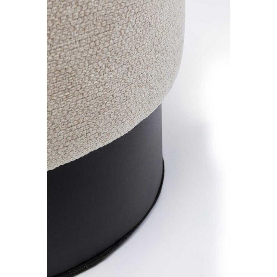 KARE Design Sgabello Cherry crema nero rotondo 36  