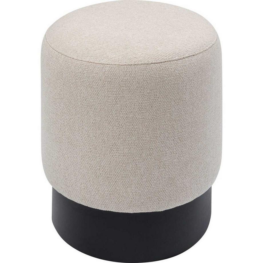 KARE Design Sgabello Cherry crema nero rotondo 36  