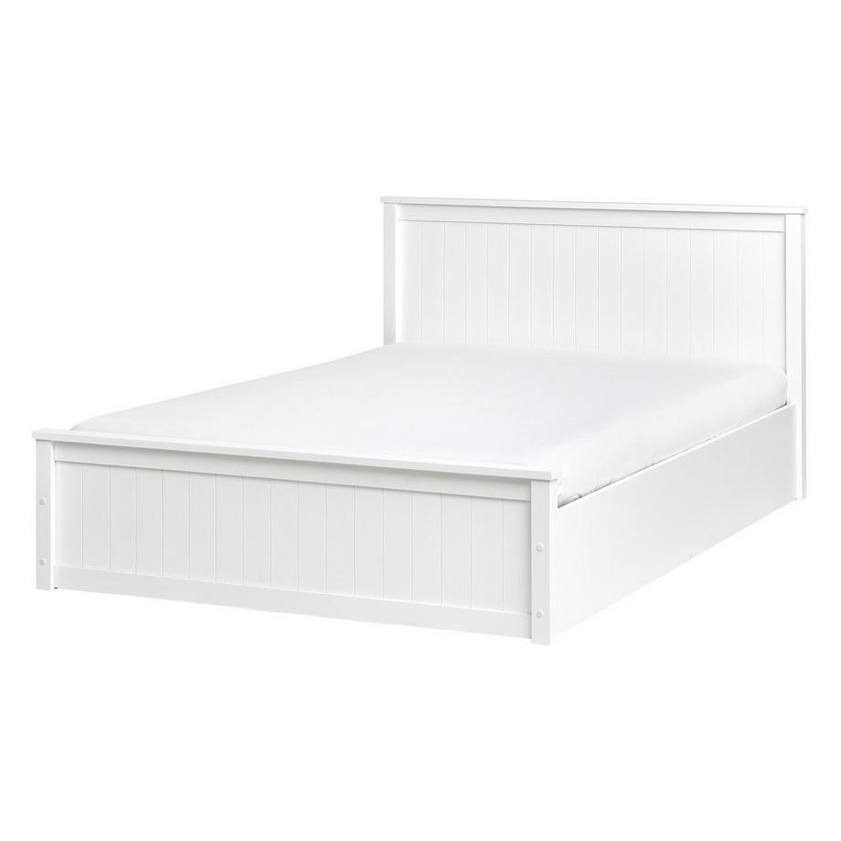 Beliani Lit ottoman en Bois de pin  LAMBRES  