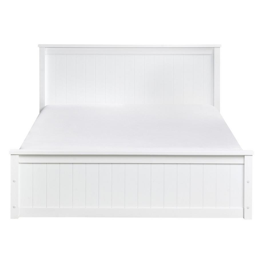 Beliani Lit ottoman en Bois de pin  LAMBRES  