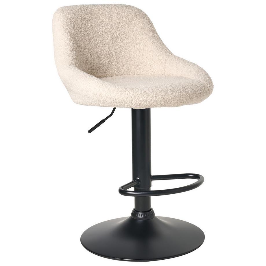 Beliani Lot de 2 tabourets de bar en Bouclé  MEDULIN  