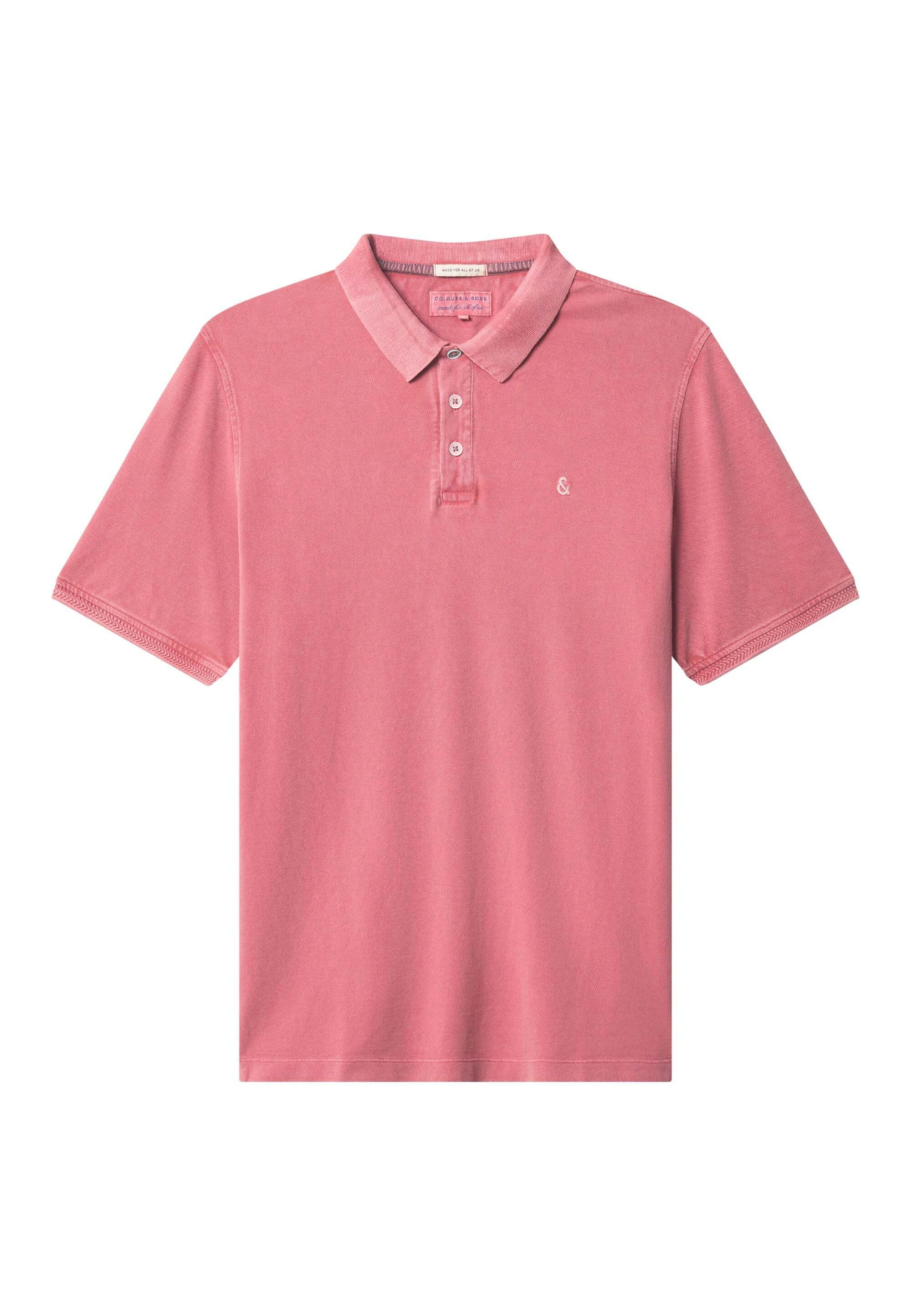 Image of Polos Garment Dyed Herren Altrosa M