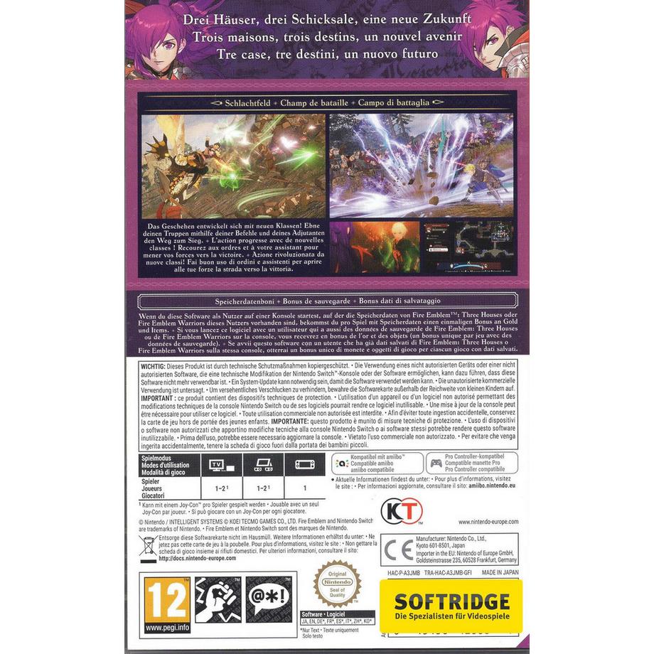 Koei Tecmo  Switch Fire Emblem Warriors: Three Hopes 