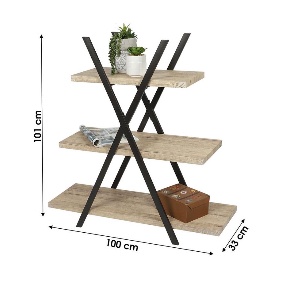 Urban Living Living Pyramidenregal mit 3 Tablaren  
