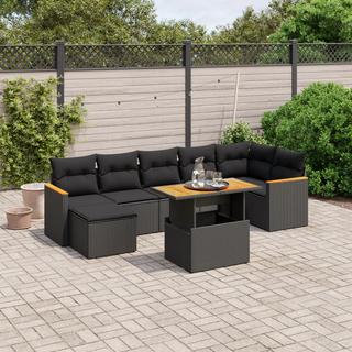 VidaXL Ensemble de canapés de jardin rotin synthétique  