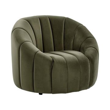 Fauteuil en Velours Rétro MALUNG