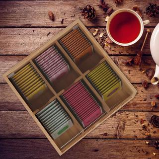 Northix Teebox mit 6 Fächern  