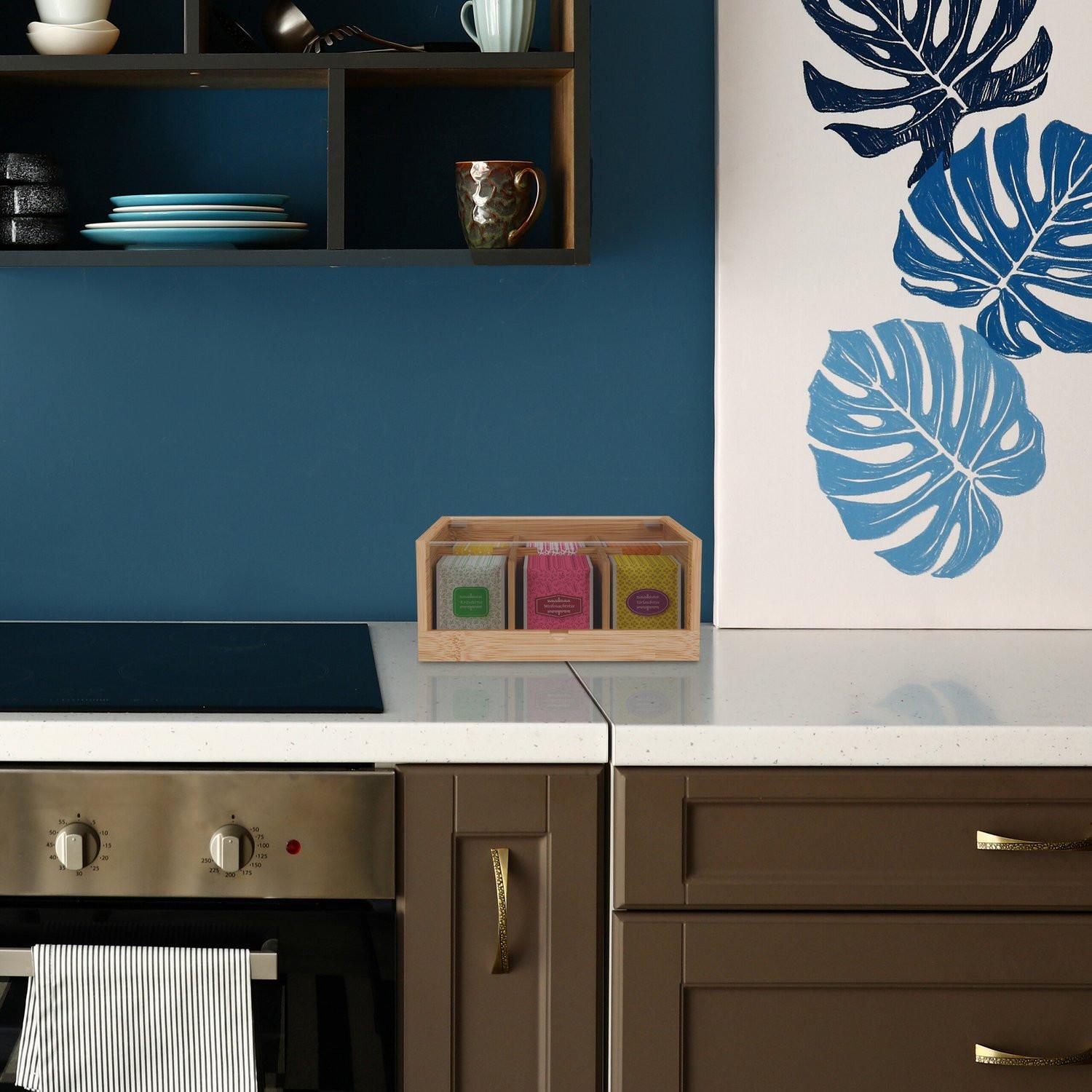 Northix Teebox mit 6 Fächern  