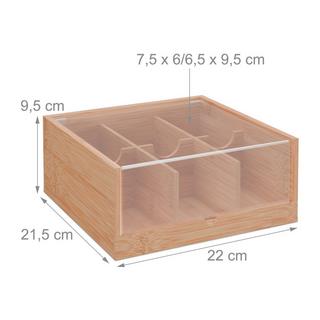 Northix Teebox mit 6 Fächern  