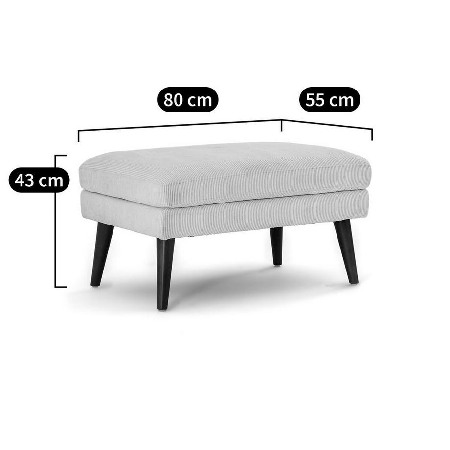 La Redoute Intérieurs Pouf velours côtelé  