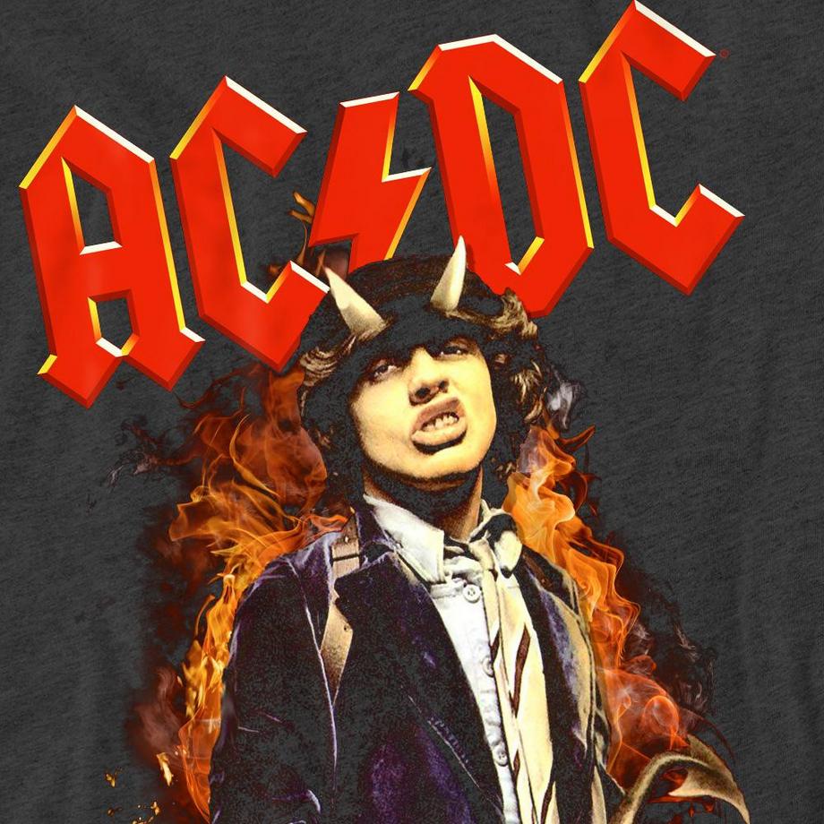 AC/DC ACDC T-Shirt Stampata Maniche Corte  