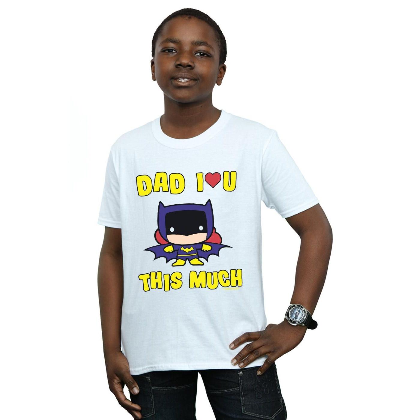 DC COMICS  Tshirt DAD LOVE YOU THIS MUCH 