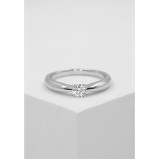 MUAU Schmuck  Solitaire Ring Diamant 0.25ct. Weissgold 750 