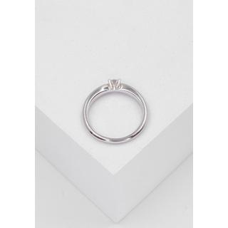 MUAU Schmuck  Solitaire Ring Diamant 0.25ct. Weissgold 750 